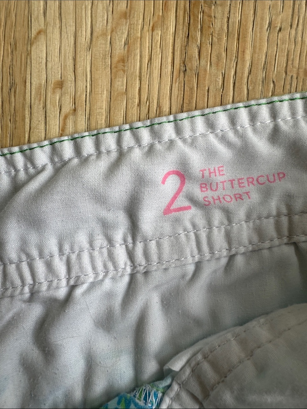 Lily Pulitzer Floral Scallop Hem Women's Shorts - Blue & Green - Picture 3 of 4